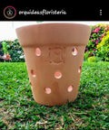 MACETA DE BARRO PARA ORQUIDEAS